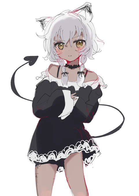 新しいペンでためしがきするなどした 