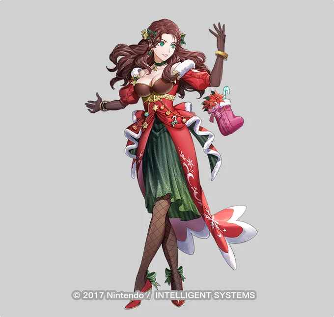 ファイアーエムブレムヒーローズにて「聖夜に舞う華 ドロテア」描かせて頂きました!#FEヒーローズ 