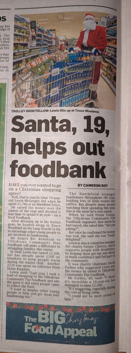 FutureChoices1's tweet photo. Very proud of our committee member Lewis McGregor , thanks to the @EveningExpress for covering this story https://t.co/V8oT8KvKPl