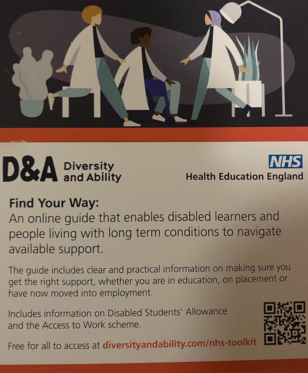 cheamfields's tweet photo. @amyismall @EmRoseBaz @TheBMA @LCD4A Think one of the best kept ‘secrets’ is #Medics living with long-term conditions may be eligible for up to £65k from @DWPgovuk #Access2Work see great resource from @NHS_HealthEdEng @DandA_inclusion https://t.co/YDLuXKw6Xp
