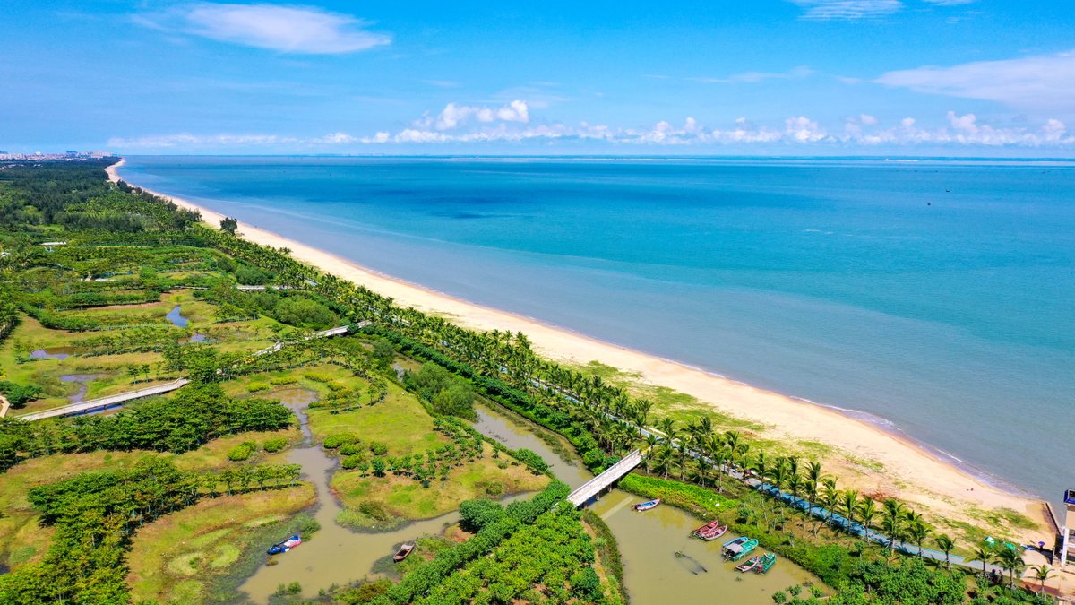 ExploreHaikou's tweet photo. 🏞️After ecological restoration and transformation, #Haikou Jiangdong Coastal Park is full of vitality. (Photo by Kang Denglin).
#EnvironmentRestoration https://t.co/Qk6cLnA1bo