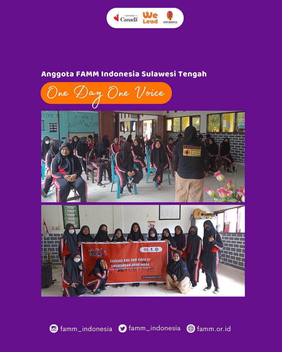 famm_indonesia's tweet photo. #ODOV2022
Sebuah dokumentasi kegiatan Kampanye One Day One Voice 2022 di Sulawesi Tengah yang dilaksanakan oleh anggota FAMM Indonesia dan jaringan.
#StrongerinSolidarity #BersamaKitaKuat #FAMMIndonesia #FAMM #GerakBersama #LawanKekerasan https://t.co/DVlLgLpYlK