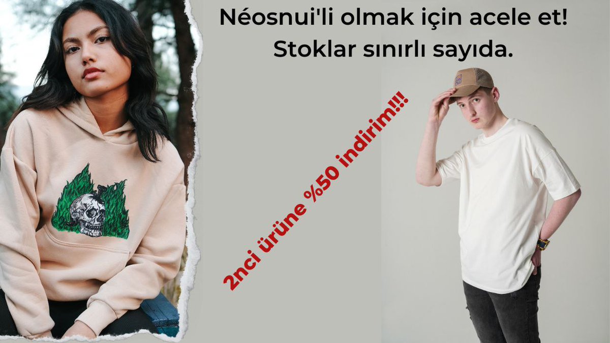 Sen de acele et Néosnui'li GenZ'lerden ol!

#sınırlısayıda #tasarımhoodie #tasarımtshirt #sınırlısayıda