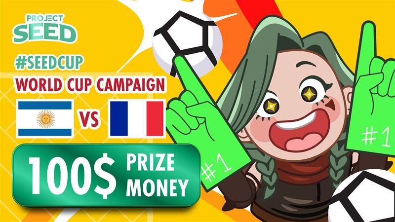 Time for Finals 🏆 of the #WorldCup2022 predict till 2pm UTC 18dec. You can only guess once! No cheating ⤵️ comment below on Twitter with #️⃣ #seedcup 🚀✨️first 10 winners 🏆who got it right shares the price pool 🇦🇷 🇫🇷 RT+❤️ #ProjectSeedToTheMoon #NFT #NFTCommunity #GameFi #BSC