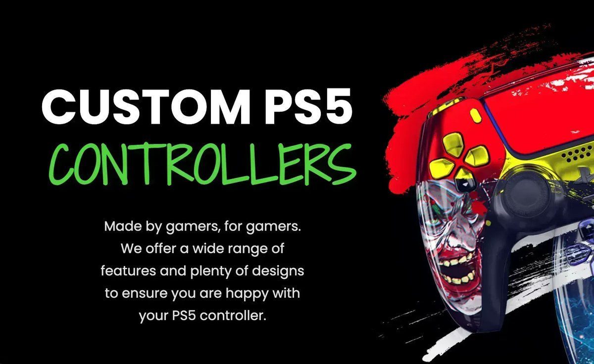VintageDealsUK's tweet image. Check out these awesome Custom PS5 Controllers -  Get 5% off @controllerpeopl using code FRUGALGAMI here buff.ly/3Aab1Xs 

🔥 Loads of modifications and designs available 🔥

Watch our Video review here buff.ly/3DEbYIC