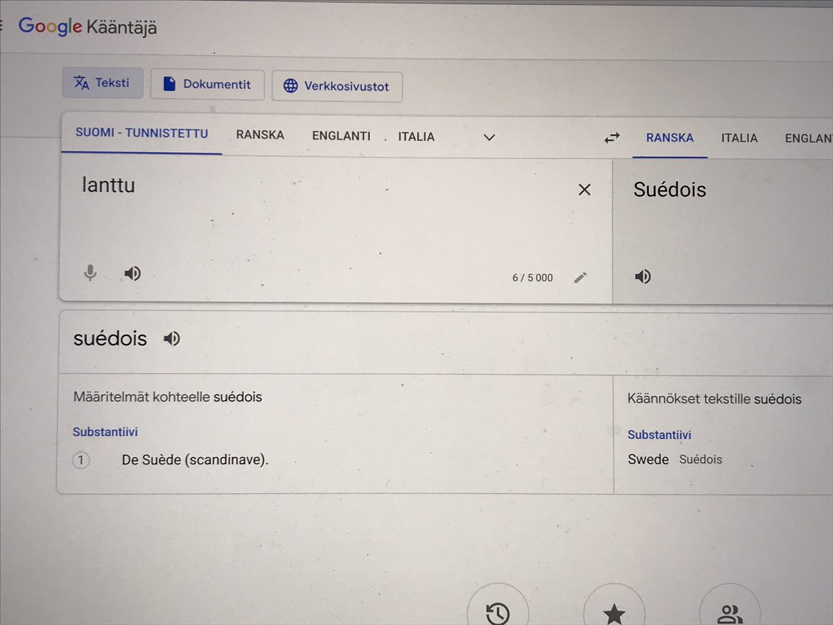VilleKuukka's tweet image. Google kääntäjä humoristisella tuulella. 😂 #lanttu