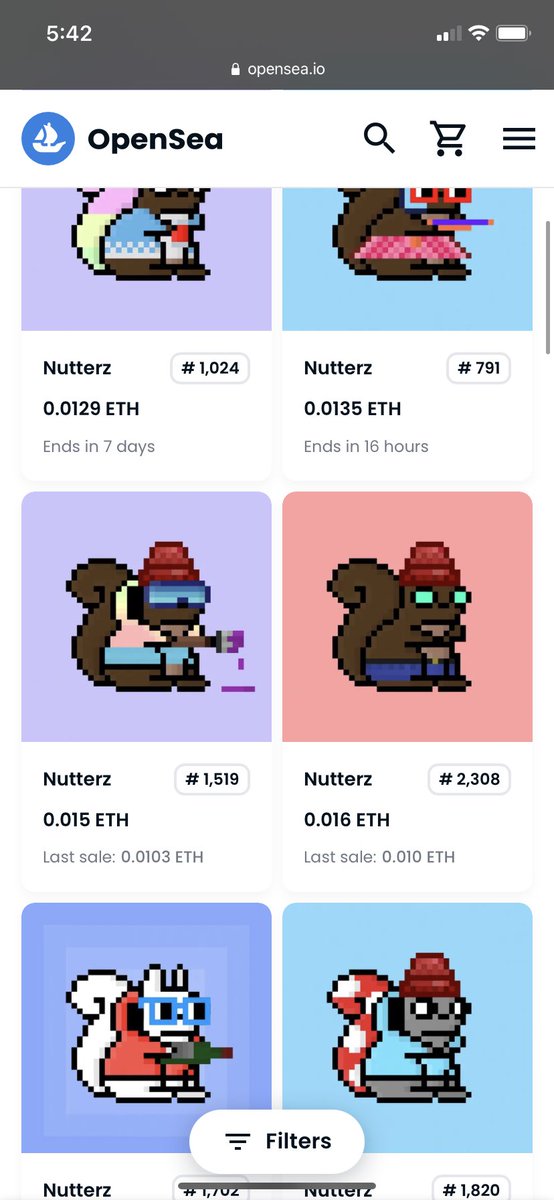 Purpaya_'s tweet photo. .0125 -.02 in 5 items. Thatβs pretty #NUTTERZ @nutterznft https://t.co/6vSvjSfRyK