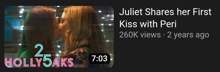 KINGVILLANELLE's tweet photo. the jeri fireworks kiss happened a month ago and is already one of the most viewed oaks clips contending with clips posted YEARS ago, jeris first kiss is also up there with two other peri centered clips... jeri as characters and a ship are VERY popular, take note @Hollyoaks https://t.co/C2RSKQ05Cg