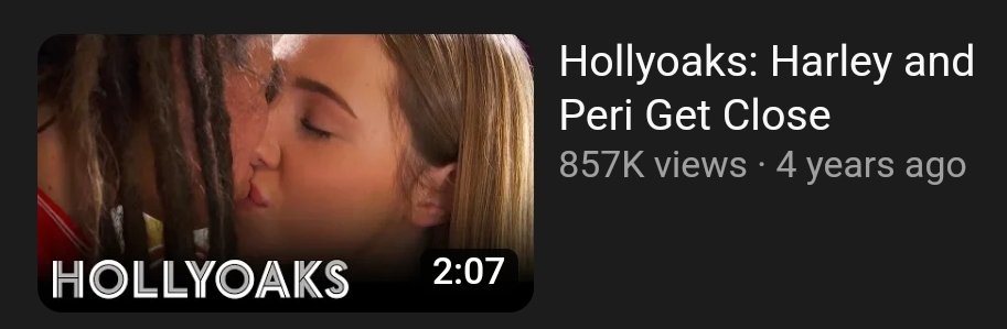 KINGVILLANELLE's tweet photo. the jeri fireworks kiss happened a month ago and is already one of the most viewed oaks clips contending with clips posted YEARS ago, jeris first kiss is also up there with two other peri centered clips... jeri as characters and a ship are VERY popular, take note @Hollyoaks https://t.co/C2RSKQ05Cg