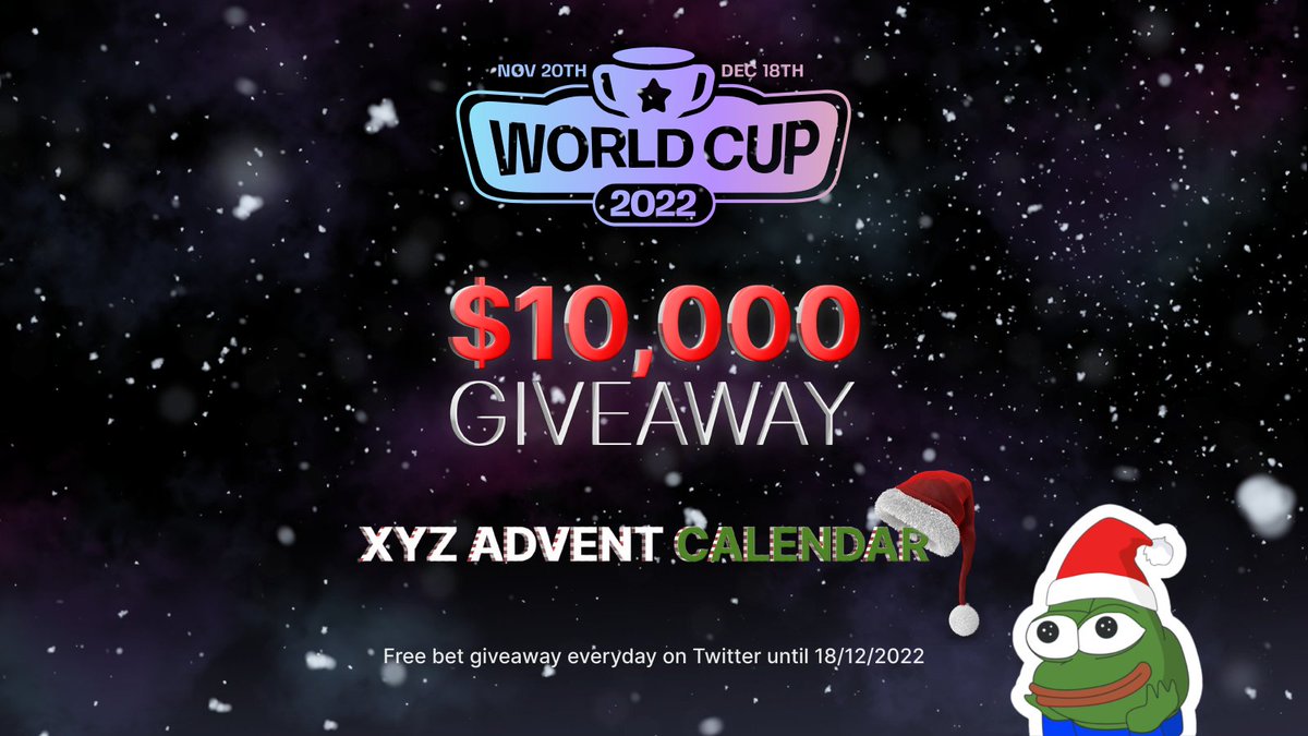 bookmakerxyz's tweet photo. 🎄The Intern is here! He has $1000 in free bets!

He will be sending $5, $10, $25, $50 and even $100 free bets 🔥🔥

Morocco - Croatia today, I know you guys need some bets!

✅Like/Retweet/Follow
✅Comment ETH address
✅Make the Intern laugh

#GamblingTwitter #WorldCup2022 https://t.co/gwHoBSPxer