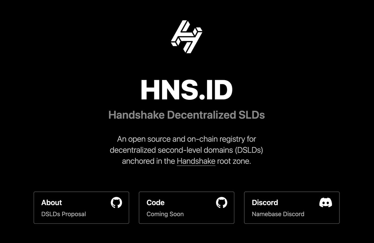 DotTheShake's tweet photo. With a focus on self custodial and portable identity, @NamebaseHQ is building a new registry protocol on @optimismFND for decentralized second level domains anchored in the Handshake root. 

https://t.co/Wn5fRj5YjQ https://t.co/0mXAsvNi66