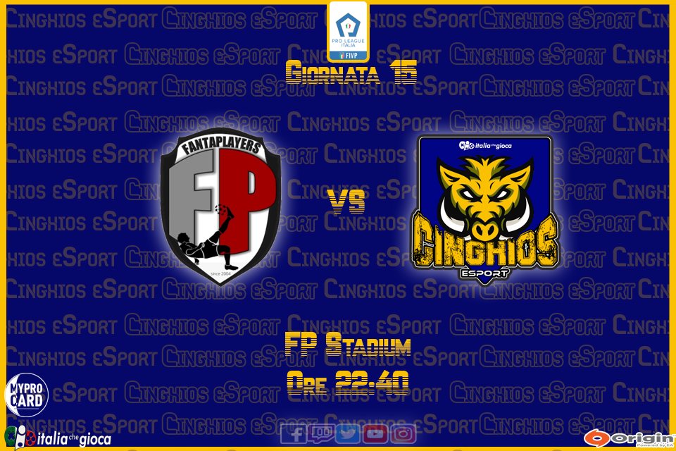 𝕄𝕒𝕥𝕔𝕙𝕕𝕒𝕪
🗓️⚽️🎮15ª Giornata di #SerieA @LIPC_network
🕚22:40
🆚<a href="/fantaplayers/">FC Fantaplayers</a>
📺Live: twitch.tv/cinghiosesport

<a href="/MyProCard/">MyProCard</a> <a href="/EsportsTweeter/">Esports RTs</a> <a href="/CaveaIO/">CAVEA</a> <a href="/pctransfermarkt/">🇮🇹 PRO CLUBS TRANSFERMARKT🔍</a> <a href="/tanadelproclub/">La Tana del ProClub</a>

#italiachegioca #myprocard #proleague #proclub #cinghios #eSports #esportsitalia #FIFA23