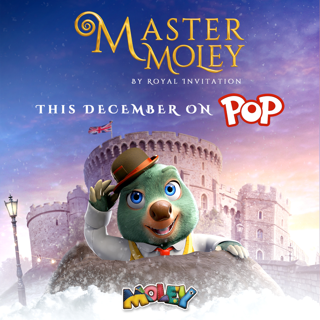 From December 23, don’t miss Moley’s original adventure and festive fun in Master Moley: By Royal Invitation, coming to your screens on the Pop channel! ❄️

#pop #christmas #christmasspecial #festive #madeforkids #kidstv #special #moley