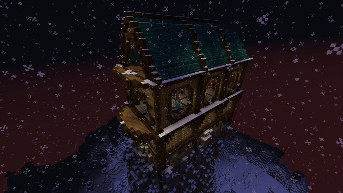 IEatSand221's tweet photo. Behold, another submission for #suppbuildoff , a mountaintop house for some pet dragons https://t.co/Ev5Tgg8PG3