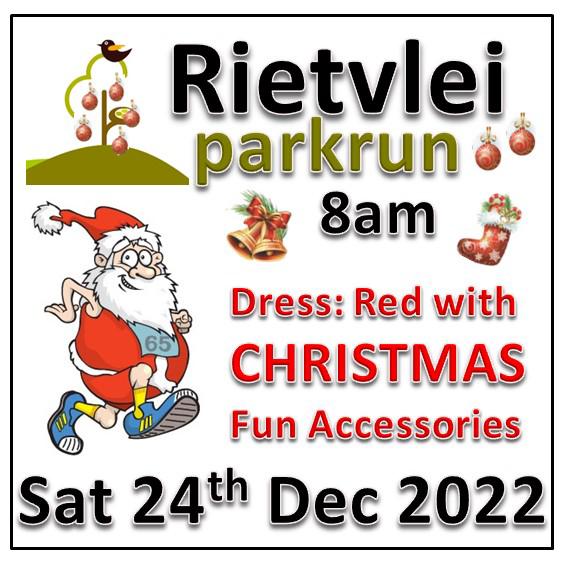 Join us for our Christmas parkrun on 24 December 2022.