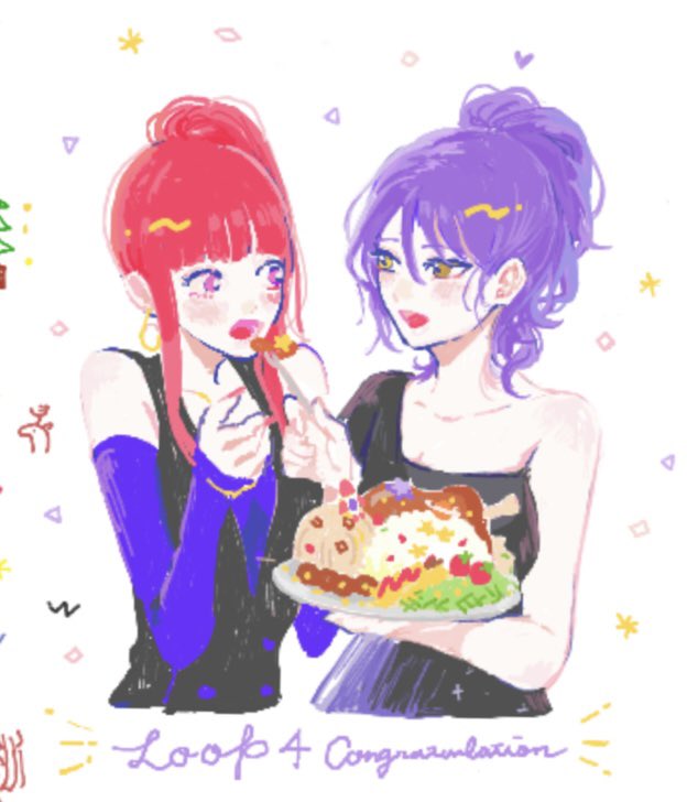 「水そうめん絵チャ参加させていただきました2.3枚目は合作させてもらったやつ2枚目」|星野 美咲のイラスト