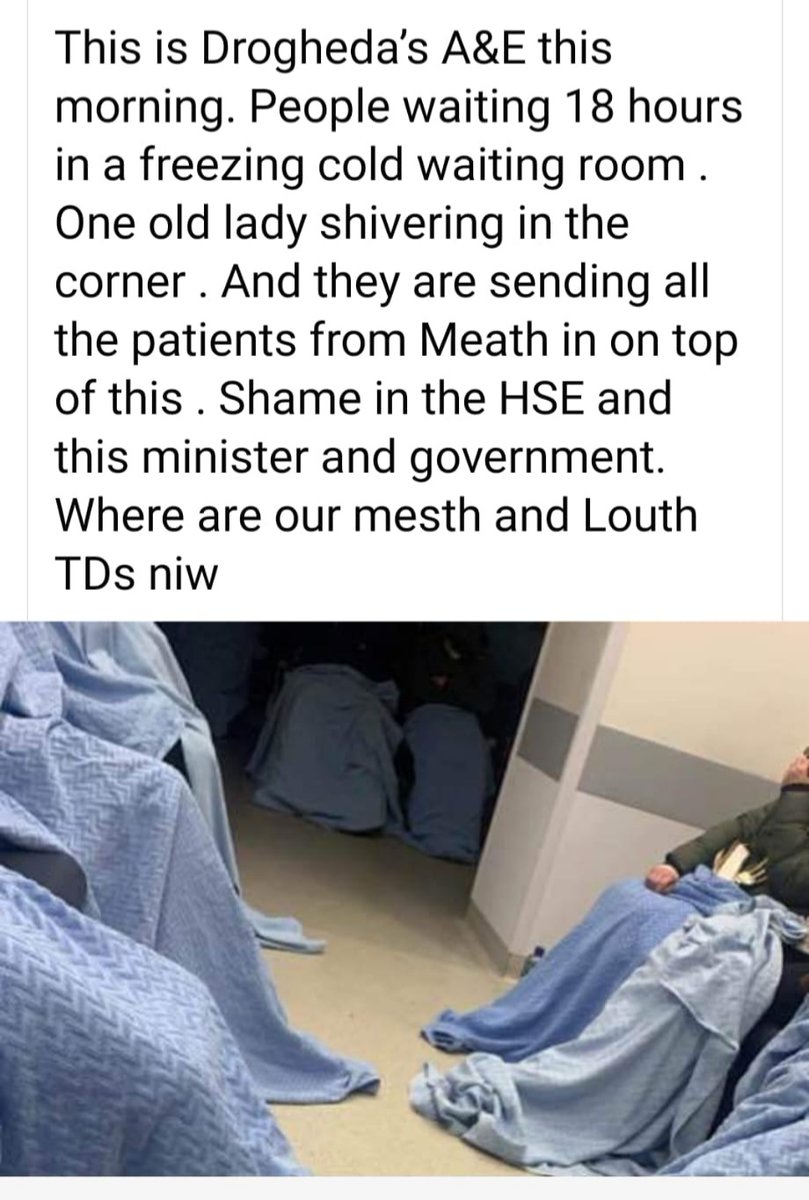 Toibin1's tweet image. After the Gov issued an ambulance bypass of Navan A&amp;amp;E on Wednesday,

the overcrowding in Drogheda rapidly increases.