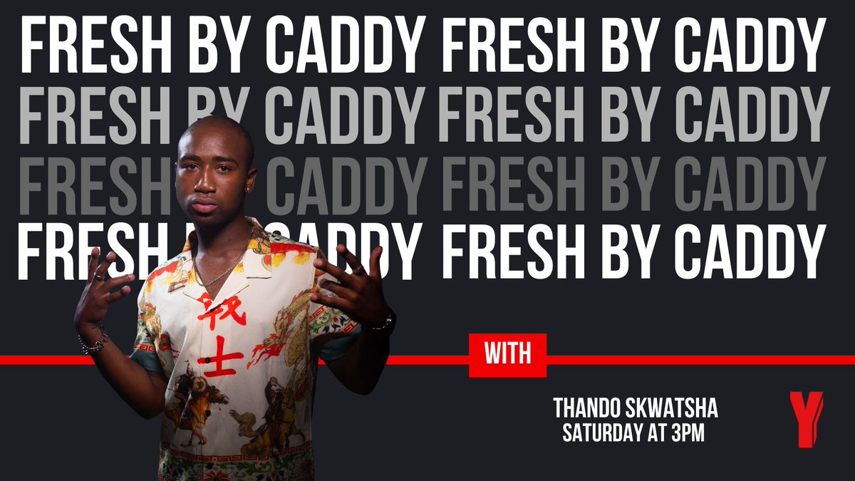 Yfm's tweet photo. This week on #FreshByCaddy, we are hanging out with SA's finest musician Thandolwethu Skwatsha.
He takes us through his drip journey on #DripOclock.
Shall we get into his style? https://t.co/H7sMAkvSCL