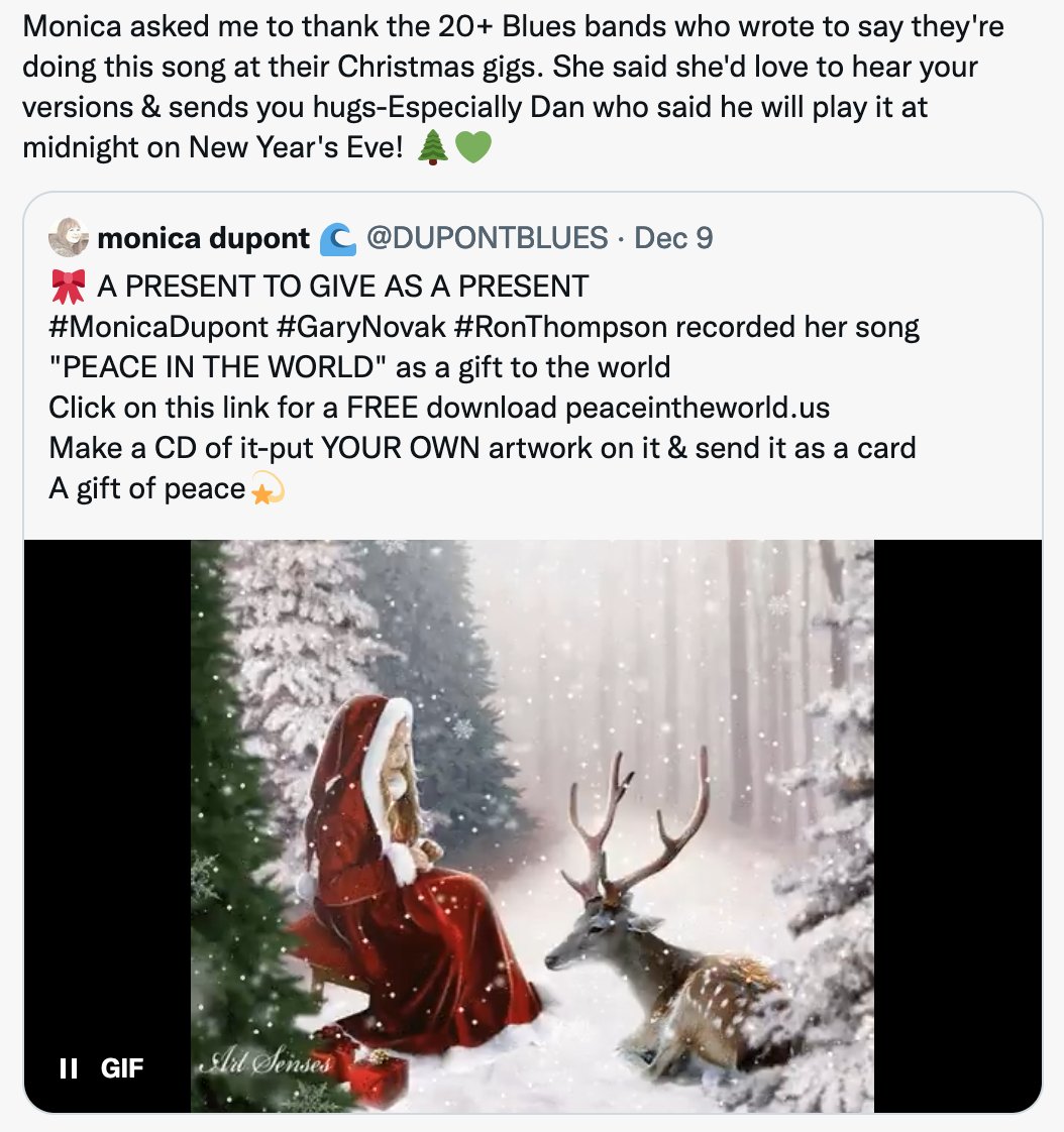 <a href="/DJSashaBMFR/">Sasha Allardyce</a>
@docbombay52
@BluesDJCheyanne
BluesHallofFame®
<a href="/jerryleelewis/">Jerry Lee Lewis</a>
<a href="/alicestuart/">Alice Stuart</a>
@CorkySiegel
<a href="/mitchwoods88/">Mitch Woods</a>
<a href="/ShaunMurphyBand/">Shaun Murphy</a>
<a href="/wilybo/">Wily Bo Walker</a>
<a href="/Sharsblues/">Sharon Newport</a>
<a href="/papageorgebluez/">PAPA GEORGE</a>
<a href="/COSENTINOFRANK/">FRANK COSENTINO-GUITARIST</a>
<a href="/csbinnings/">Chris Binnings</a>
<a href="/DennisPHerrera/">Dennis Herrera</a>
<a href="/AlbertCastiglia/">Albert Castiglia</a>
<a href="/blinddogradio/">Blind Dog Radio</a>
<a href="/JackdeKeyzer/">Jack de Keyzer</a>
Happy holidays🌲Ryan