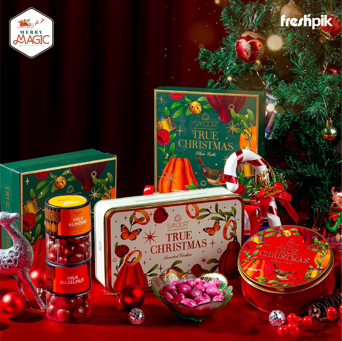 Gifts that will make them swoon.

Holiday gifting couldn’t be better. Get the finest gifts for your friends and family at Freshpik, Jio World Drive. 

#MerryMagic #Freshpik #MakeItYourFreshpik #Hampers #Smoor #GiftHampers #ChristmasPresents