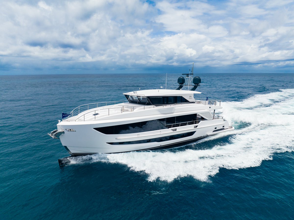 HorizonYachtUSA's tweet photo. On the 𝙎𝙞𝙭𝙩𝙝 𝘿𝙖𝙮 of Christmas, Horizon can build for me: A new #FD90! 

// #Horizon12DaysOfChristmas https://t.co/oauzsNdUE4