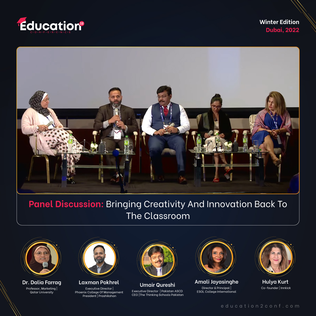 Join us in welcoming this panel that will discuss the benefits of genius hours in inspiring children to be innovative and creative: bit.ly/3Wr2tnW

#Education2Conf #EducationConference #InterContinental #Dubai #PanelDiscussion #UAE