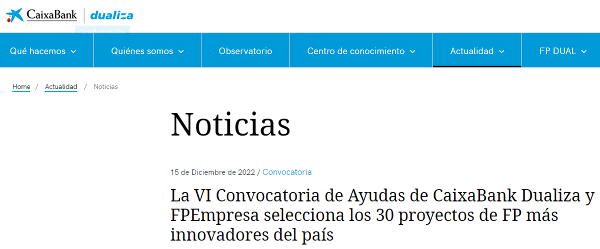 IESClaradelRey's tweet photo. Hemos sido seleccionados por @CABK_Dualiza y @fp_empresa con nuestro proyecto "Simulador de montaje de equipos", liderado por Eduardo Barra @ebarrab. La idea es desarrollar en 3 años un Simulador de montaje de equipos en Realidad Virtual para usar en módulos de Ciclos de FP 🕹️💻 https://t.co/ds8t1GfIvd