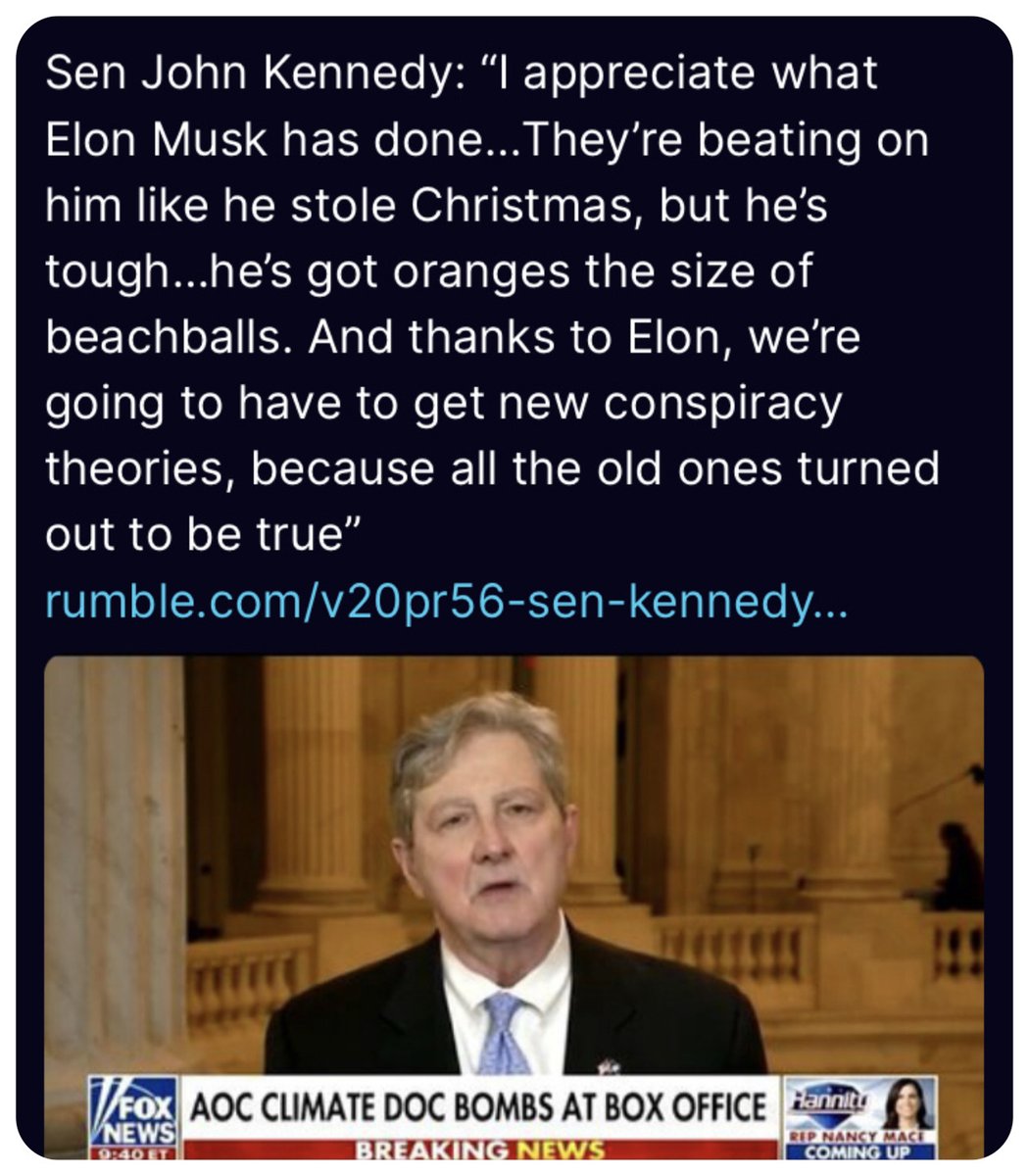 SweetPeaBell326's tweet photo. Just love Sen Kennedy. Made my day. https://t.co/7ne9JCdQWM