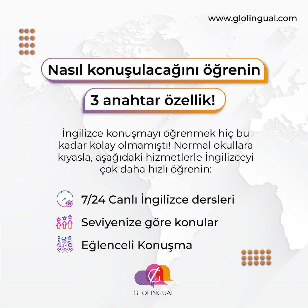 Uzman eğitmen kadromuz ile çok yakında sizlerleyiz .. fark yaratmaya geliyoruz

🇦🇺🇨🇦🇬🇧🇺🇸🇿🇦

#speakingenglish #speakingskills #ingilizce #bussinessenglish #glolingual #ingilizceöğreniyorum #ingilizcekursu #dilöğreniyorum #ieltsturkey #englishlanguage #speakingcoach