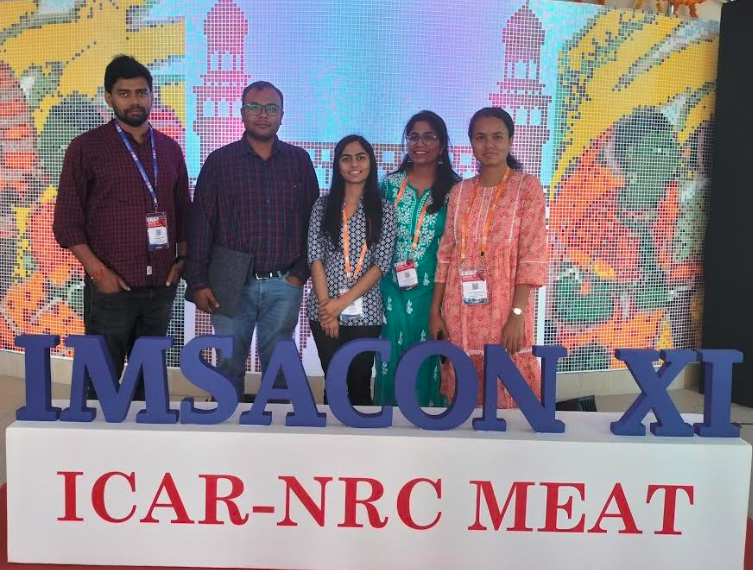 pankajsumanlab's tweet photo. Our project student Ms. Komal Birader won best oral presentation award🏅at XI conference of Indian meat science association and international symposium IMSACON XI held at National Research Centre on meat, Hyderabad @nrcmeat. Many more to come✨!! https://t.co/sO1xcAQqTi