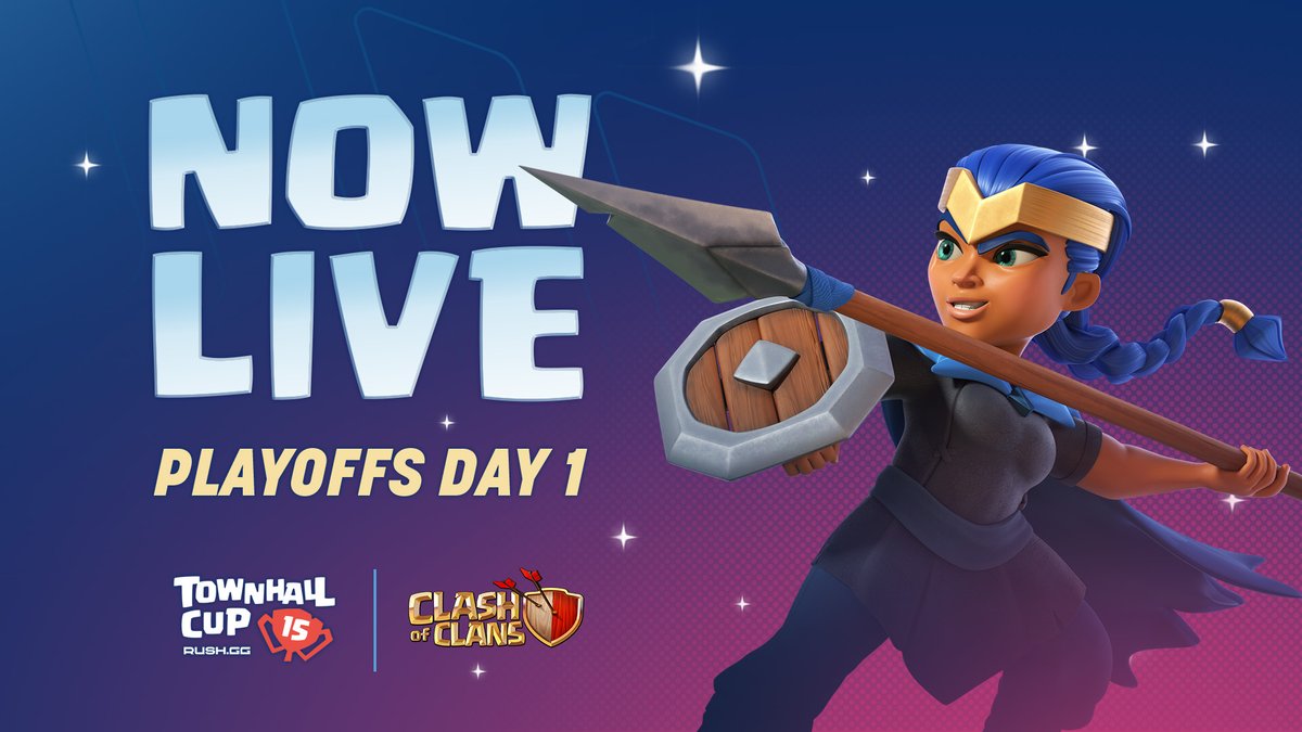 The playoffs of the TH15 #TownHallCup by <a href="/RUSHGGCoC/">RUSHGG Clash Of Clans</a> are ON 🔥

Tune in 👇

EN: twitch.tv/suziegaming
ES: twitch.tv/style_coc
IT: twitch.tv/medda87
DE: twitch.tv/noobsimtv
FR: twitch.tv/optimusprimecoc
BR: youtu.be/HMgWZDza0lA
KR: youtube.com/live/VWPbtm6bp…