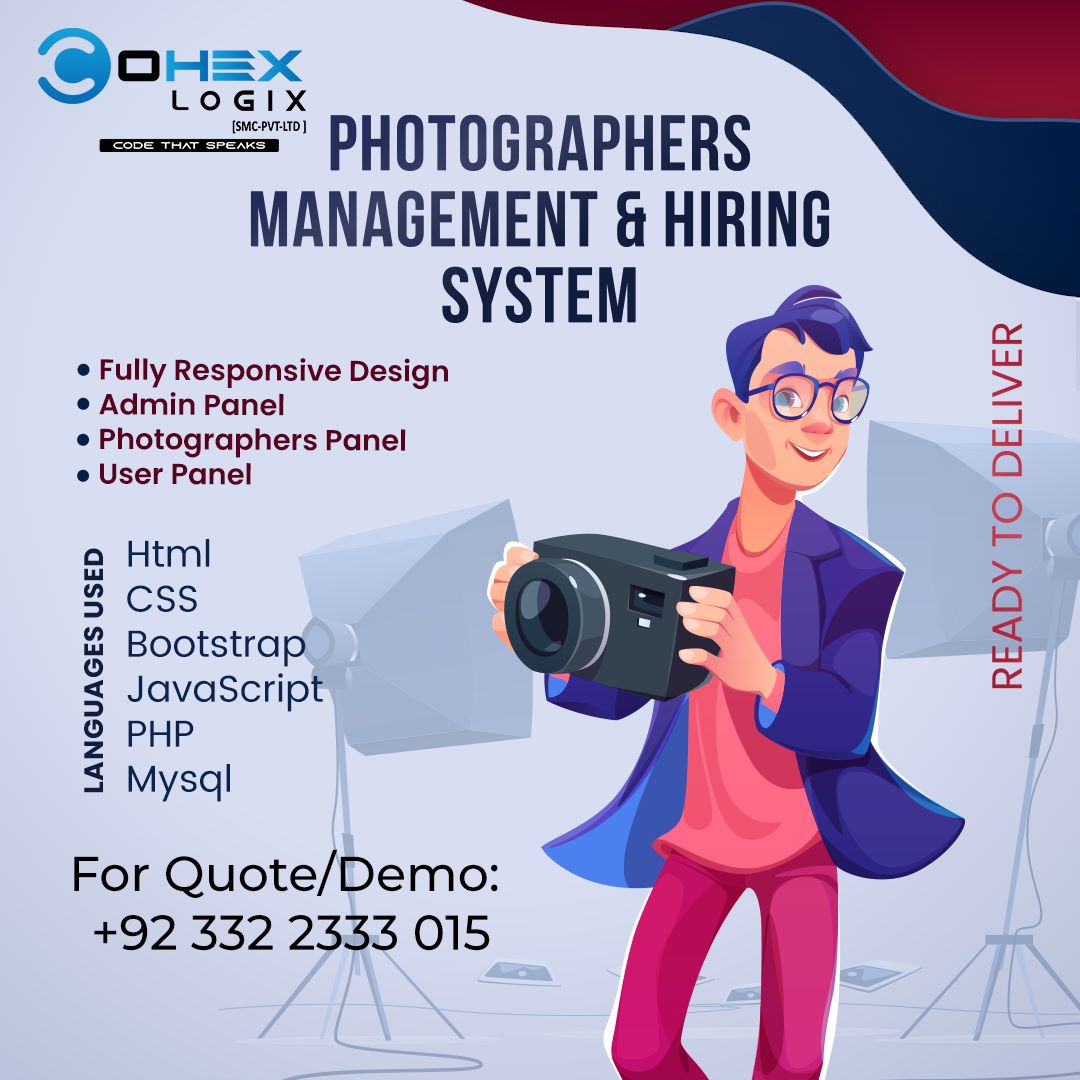 CohexLogix's tweet photo. Ready to Deliver Project is for Sale; 💥💥💥
For quote/demo; 
Contact us now at:
+92 332 2333 015

#hiring #design #project #html #mysql #php #css #photographers #management #javascript #system #readytodeliver #reasonableprice #demo #creativesystem https://t.co/yGTpuXAZR7