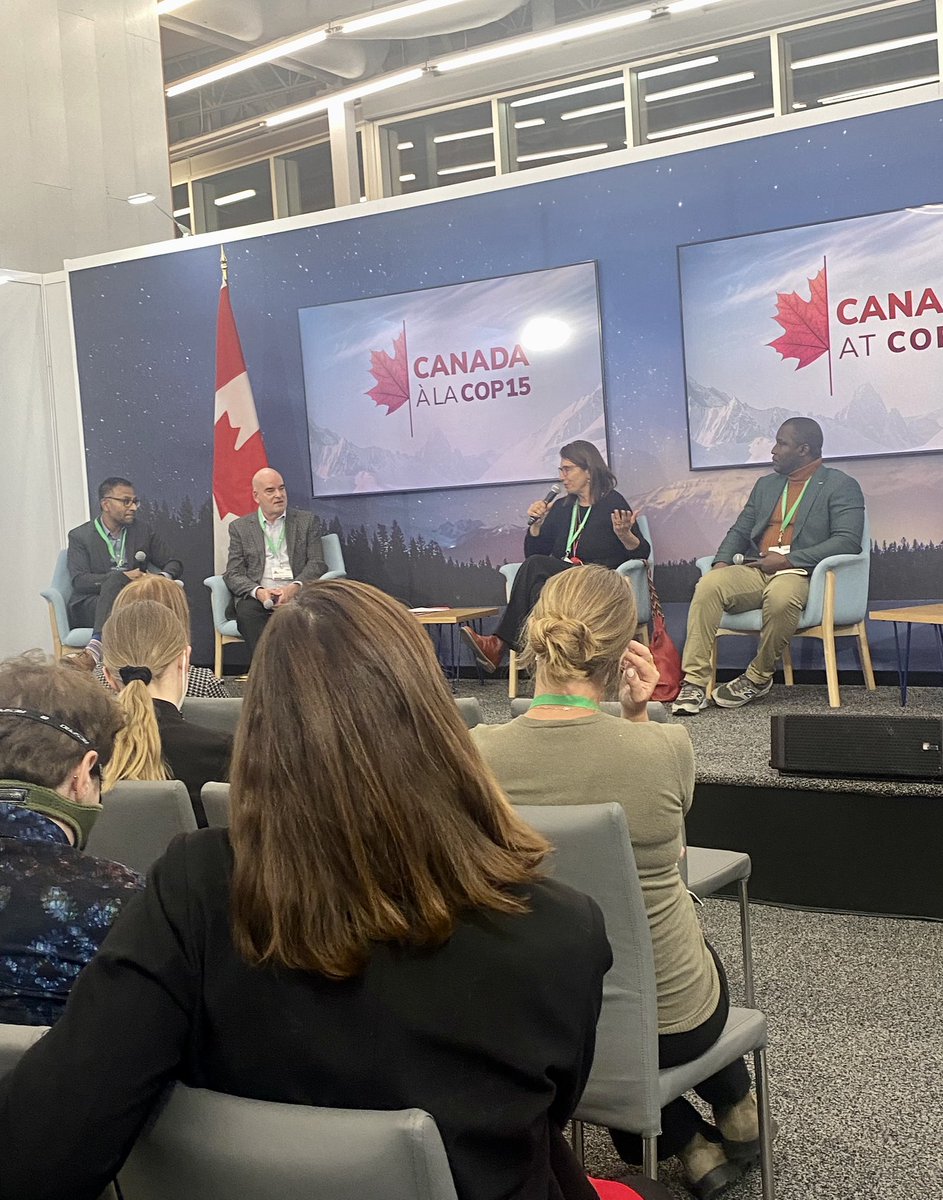 CECI_Canada's tweet photo. #COP15 / A huge thank you to our panelists for this rich discussion on the knowledge of biodiversity in local development 🌱

✅ Daryl Bosu
✅ Sujeevan Ratnasingham
✅ Paola Agostini 
✨ Don't worry if you missed the live event, a replay will be available in the next few days ✨ https://t.co/cKptEfjCPT