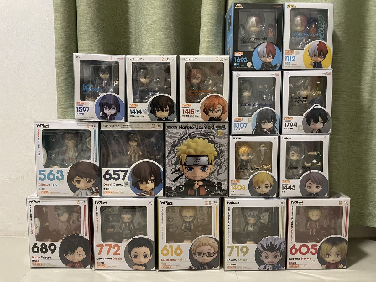 97th_Jeonkook's tweet photo. WTS / LFB
Nendoroids for sale * PH

Naruto (782) - 1750
Shoto (1112) - 2K
Shoto (1693) - 1.8K
Chuya (1415) - 2.8K
Dazai (1414) - 2.8K
Miyamura (1597) - 1.7K
Yukino (1307) - 1.6K
Hikigaya (1794) - 1.6K
Kuroo (689) - 1.7K
Oikawa (563) - 1.7K
Daichi (772) - 1.7K
Kei (616) - 2K https://t.co/WlfOMF5G5v