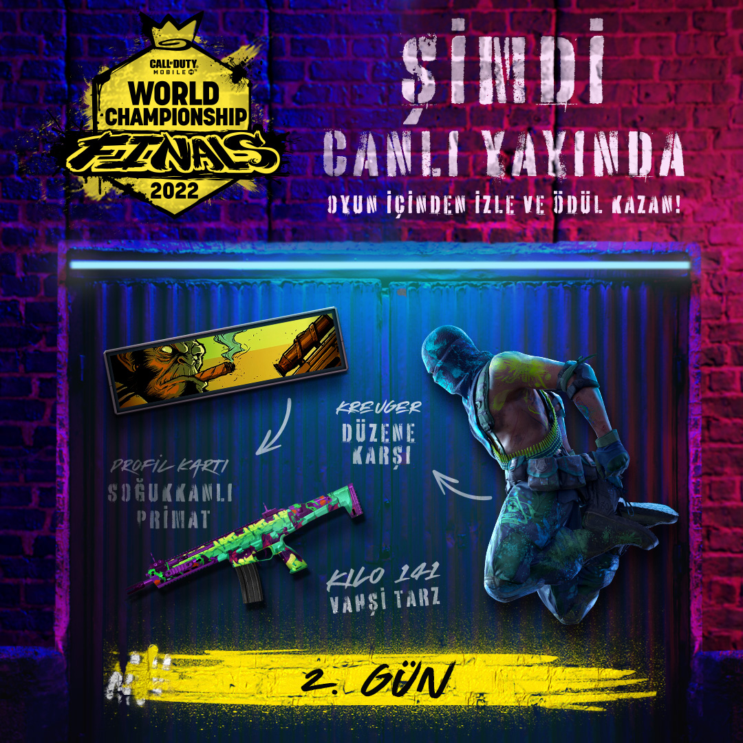 ⏰💥 Aksiyon bu hafta sonu da hız kesmiyor!
🍿 #CODMobile eSpor Youtube Kanalımıza abone ol ve #CODMChamps22'de finallere kalmak için kıyasıya mücadele edecek yarışmacılarımızı destekle! 👉 youtube.com/c/CODMEsports
#Stage5 #ClutchTheCrown