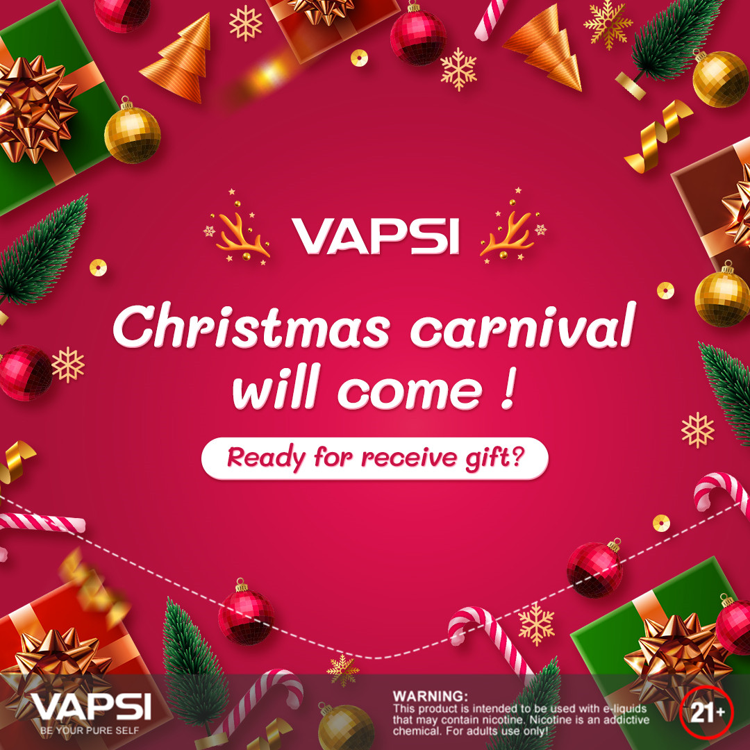 Christmas Carnival will come!🎆🎄🎉✨🎄

🤩Ready to receive a gift?🤩

Warnings: This product is only for adults

#suorin #vapsi #youmeit #vaping #vapingfams #christmas #christmasdecorations #christmasgifts #christmasiscoming