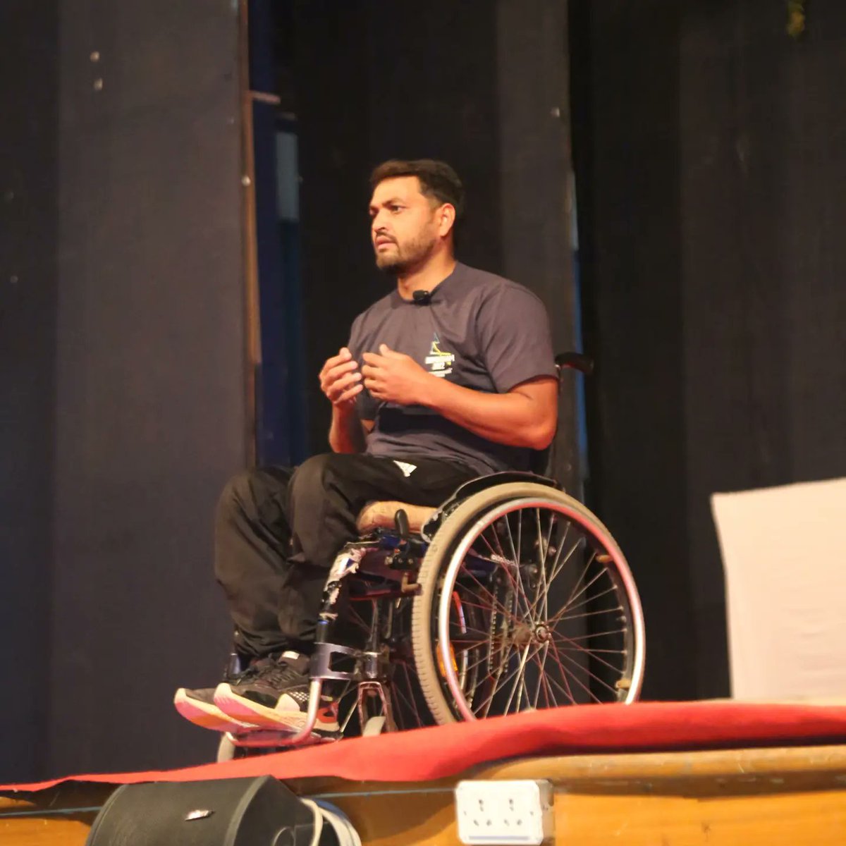 IamShamsAalam's tweet photo. I speak, I inspire, I am the change. Thank you team team TEDx @NIELITIndia for everything. I am sure my visit and talk will bring change in the mindset of people towards person's with disabilities.
#shamsaalam #becauseweexist #paraswimer #paraplegic #wheelchairlife https://t.co/SNcwGa6lEf