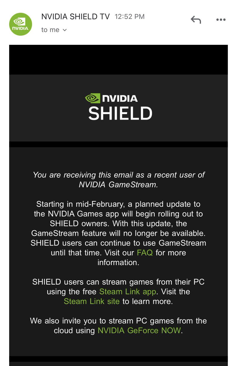 I recently explained you can play #StarCitizen quite well on #steamdeck and other mobile devices using nvidia's gamestream method. In comes NVIDIA to ruin the party... Steam link is not even nearly as stable and optimized, and is not a good replacement.