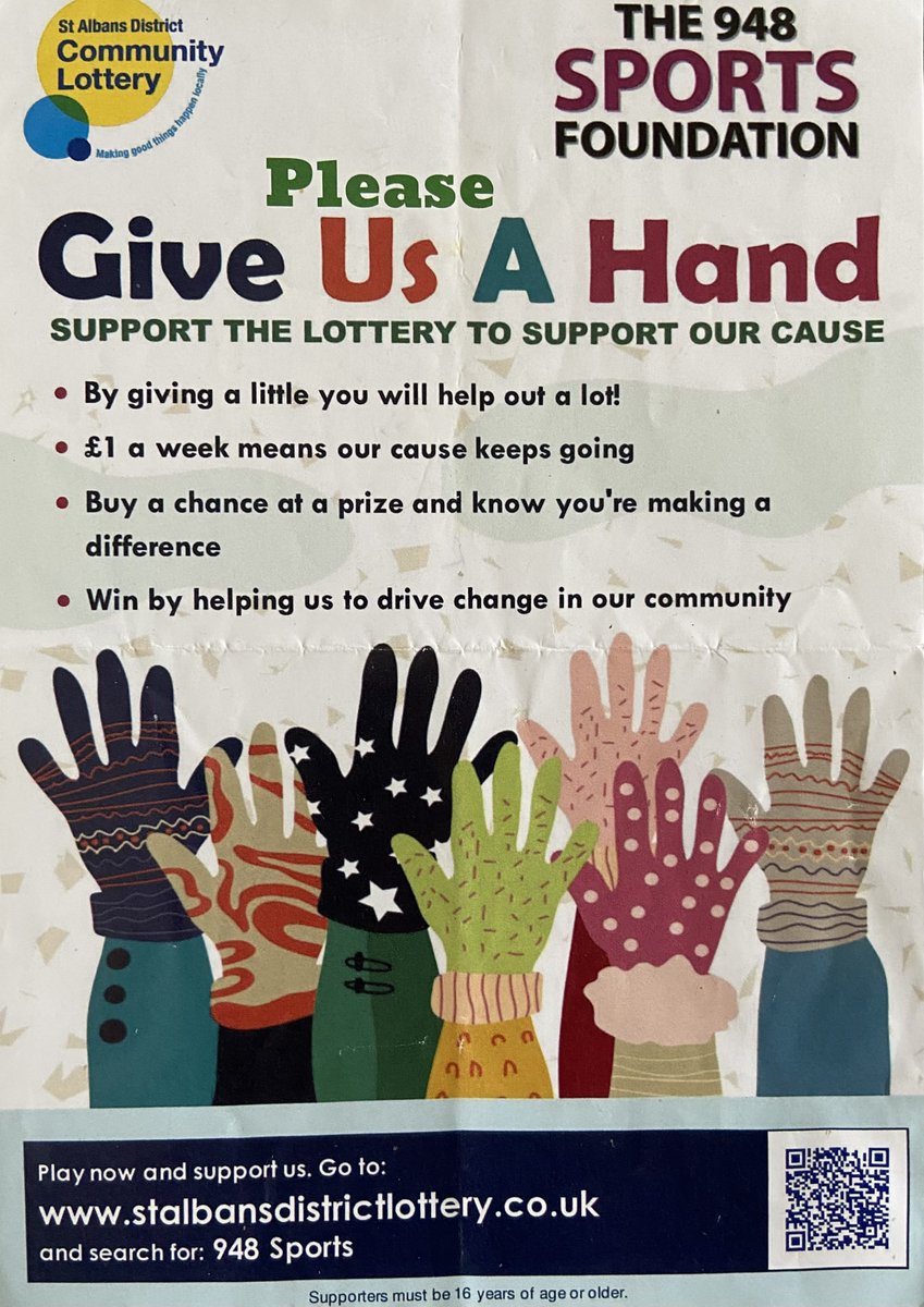 It's not too late - today's #StAlbansDistrictCommunityLottery draw includes a £1,000 John Lewis gift voucher. Support <a href="/948foundation/">The 948 Foundation</a> #MerryChristmas!