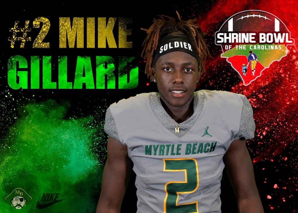Good luck to you <a href="/Michael52546873/">Michael Gillard</a> today at the Shrine Bowl! #TheBeach