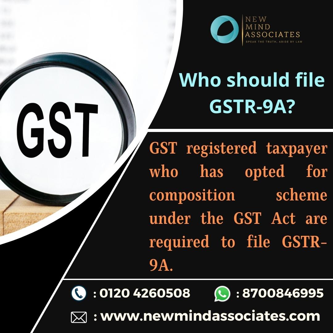Newmindassociat's tweet image. Who should file GSTR -9A? 
Contact us now!
7669256170/ 87008 46995
Know More: newmindassociates.com
Facebook: facebook.com/newmindassocia…
Instagram: instagram.com/newmindassocia…
LinkedIn: linkedin.com/company/146113…
Twitter:  #filegst #filegstr #filegstr1