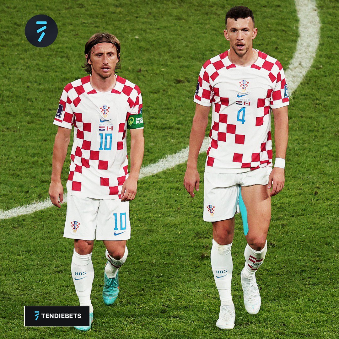 Croatia's greatest player ever. Croatia's greatest scorer ever. MODRIĆ AND PERIŠIĆ WILL ALWAYS BE CROATIA LEGENDS! Can they win one more today?
BET NOW on 🇭🇷 vs. 🇲🇦 match for Third place @ World cup 👉 beta.tendiebets.io
#defitheodds #tendiebets #worldcup