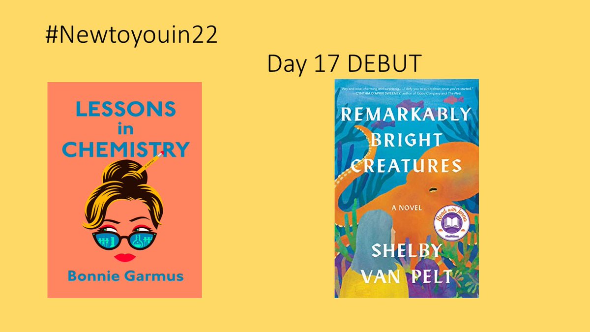 #Newtoyouin22 Day 17 Debut @lhnatiuk @SawyersShari I loved these DEBUT books so much, have read & listened to them multiple times bc they are that GOOD! Congratulations @bonniegarmus @shelbyvanpelt
