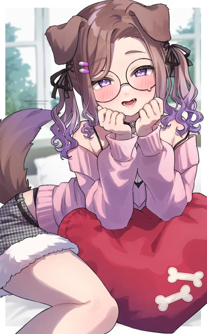 skeb絵です狛江撫子ちゃん #狛絵 