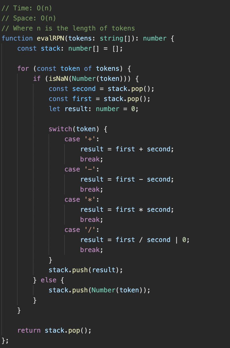 enhsu79's tweet photo. Day95
Leetcode daily, 150. Evaluate Reverse Polish Notation

#100DaysOfCode #leetcode https://t.co/LfOCfII6rq