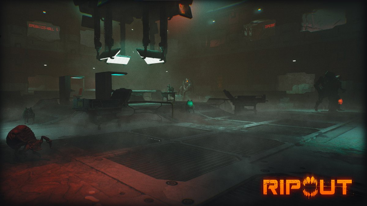 RipoutGame's tweet photo. This #screenshotsaturday, we take a sneak peek into one of our newest level designs – the Medical wing 😉

#gamedev #indiedev #indiegame #gaming #game #horrorgame #FPS #videogames #Ripout https://t.co/iaV5am7a4r