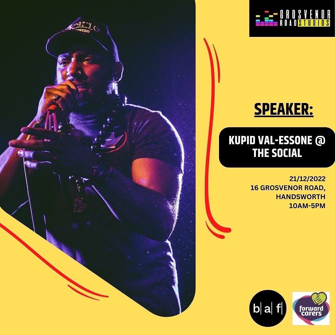 GRSRecordingUK's tweet photo. Introducing our next speaker, @KupidVal! He is a performing &amp; recording artist, youth mentor, coach, public speaker, restorative practitioner, children’s book author, and so much more. He’s however most proud of himself as a father. https://t.co/mKaP22JdcN