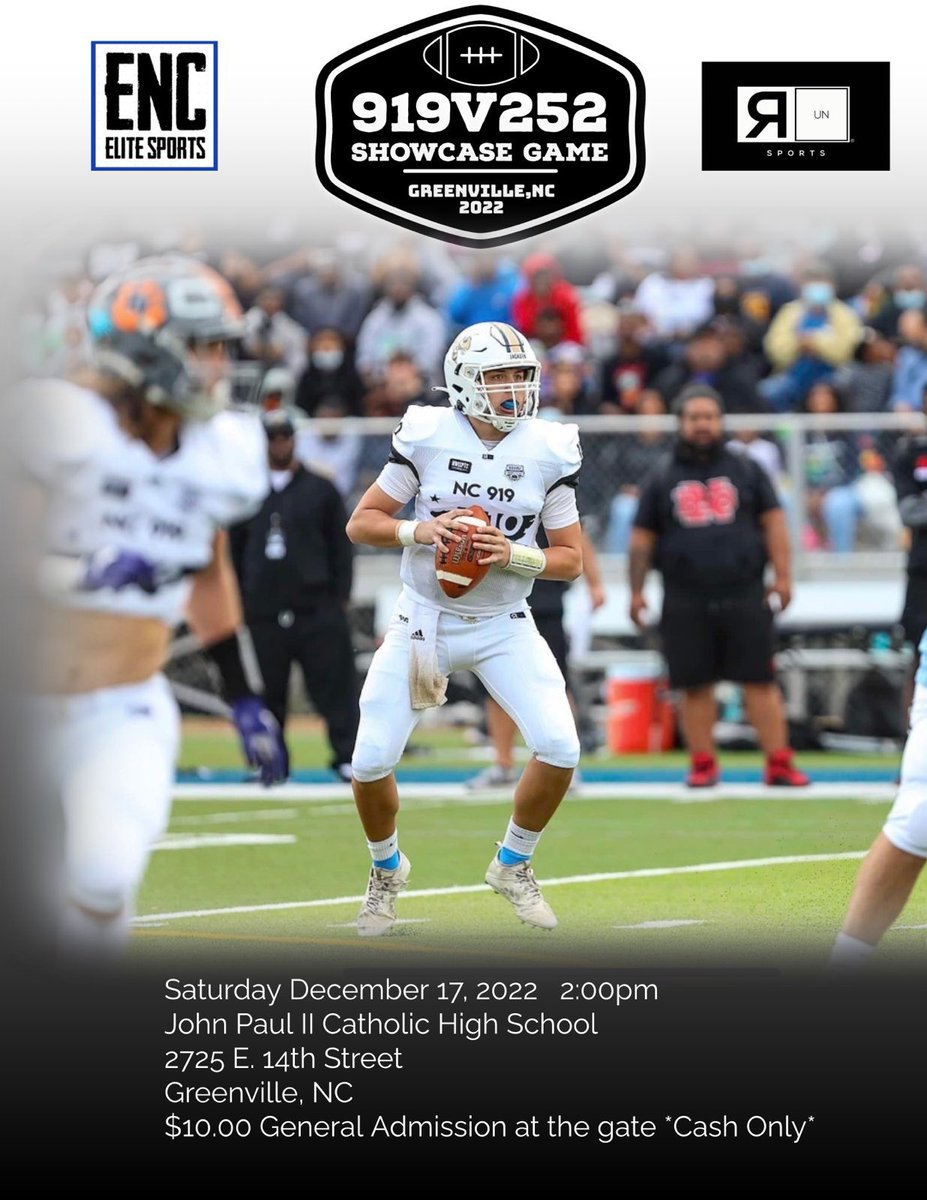 Best way to start Christmas break Is to go check out <a href="/JashawnMiddle16/">Jashawn Middleton</a> today in the 919 vs 252 Bowl at 2pm!