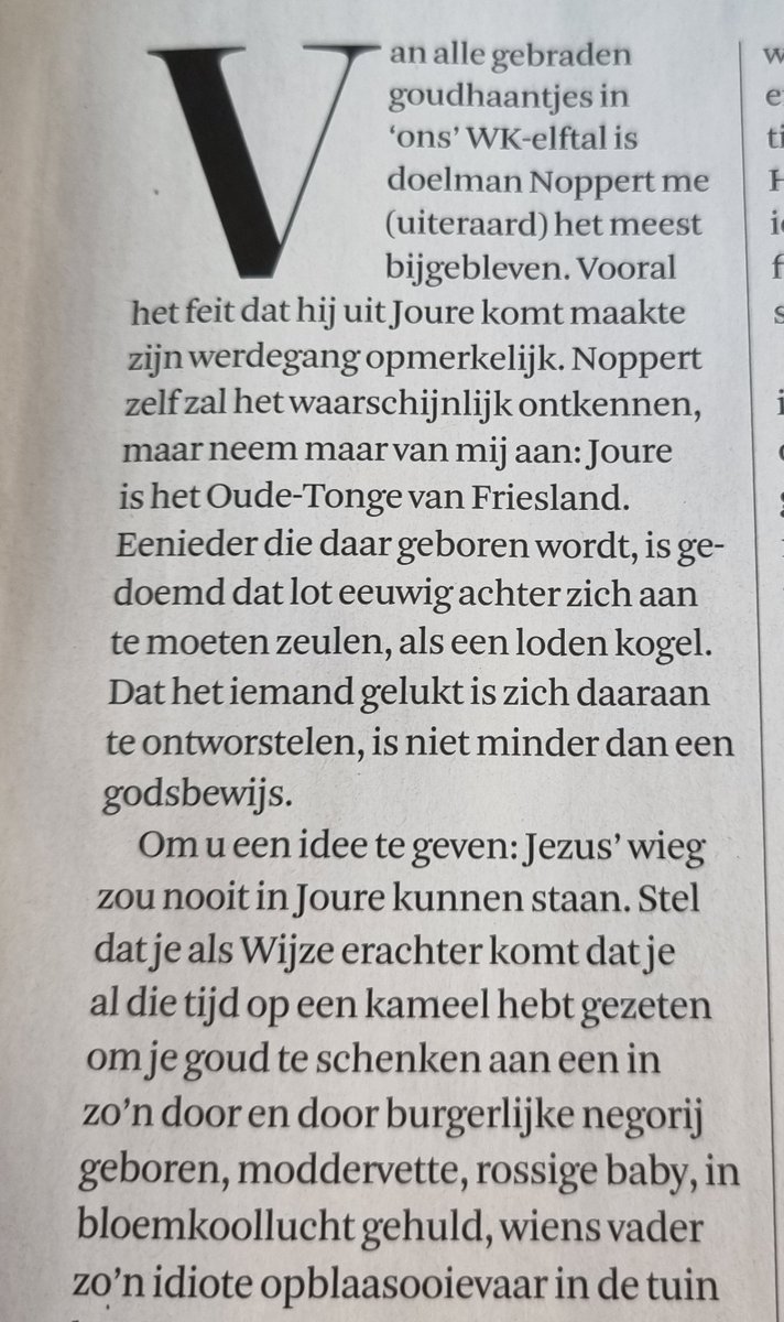 MonaKeijzer's tweet photo. Het is vast ironisch bedoeld want column en toch komt deze boodschap ook over: in Joure en Oude-Tonge wonen blijkbaar de deplorables. Waar komt dat neerbuigende toch vandaan? https://t.co/1sTPNGDdTK