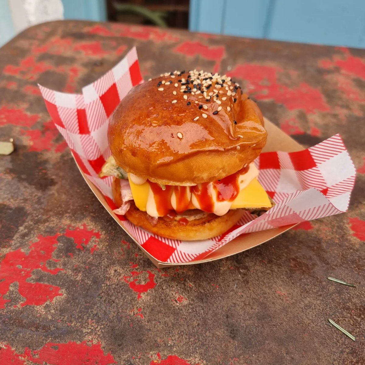 SolicitingFlava's tweet photo. Well this was a rather fine Asian breakfast bap from @nomad_cardiff at their new digs in Kings Yard, Pontcanna. Really packed a flavor punch. Can see a rather fruitful tie up with @CF11BottleShop just up the road in terms of scran to go with their wines by the glass https://t.co/qHdONU2dyJ